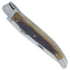 Couteau Forge de Laguiole Manche en Chêne de Barrique 1 Piece Inox Brossé 12cm
