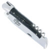 Couteau Forge de Laguiole Manche en Corne de Buffle avec Tire Bouchon 2 pièces Inox Brillant 12cm