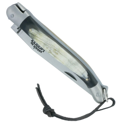 Couteau Forge de Laguiole Manche en Corne de Vaches de l’Aubrac 1 Pièce Inox Brossé 11cm
