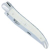 Couteau Forge de Laguiole Manche en Os 1 Pièce 12cm 2 Mitres Finition Inox Brillant