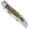 Couteau Forge de Laguiole Manche en Pistachier avec Tire Bouchon 2 pièces Inox Brossé 12cm