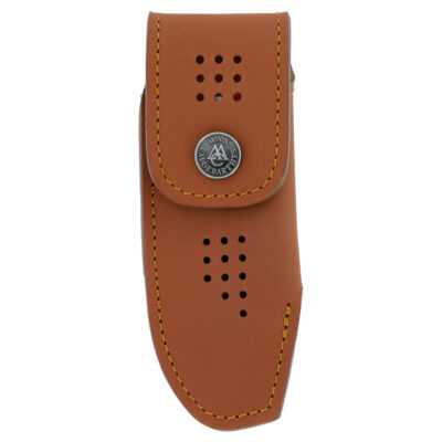 Le Sportif Maya leather case 12cm with flap and snap button Vertical and horizontal port