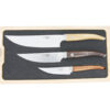 Set de 3 Couteaux de Cuisine Gourmet Laguiole en Aubrac en Bois Mixtes