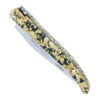 Couteau Laguiole en Aubrac 1 Pièce 10 cm Plein Manche Acrylique Pailleté Or Finition Brillante