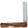 The 20/20 Folding Knife Full Handle in Mammoth Shards and Red Resin 11cm Customizable Smooth Spring Brushed Finish Unique Piece