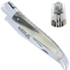 Couteau Laguiole en Aubrac double platines pointe de corne ressort spirale