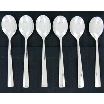 Cuillères à Soupe de table Forge de Laguiole en Inox Brillant Gamme Elégance (Set de 6)