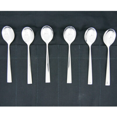 Cuillères à Café de table Forge de Laguiole en Inox Brillant Gamme Elégance (Set de 6)