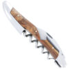 Sommelier Forge de Laguiole Collection ALCHIMIE en Genevrier avec résine blanche Finition Inox brillant
