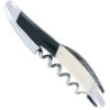 Sommelier Forge de Laguiole Prestige en Bi Matière Ebène/Coeur Ivoire Mammouth Blanc Ressort et Platines Guillochés à la main Couteau en Damas Inox Munin Chape Grappe de Raisin Mouche Prestige