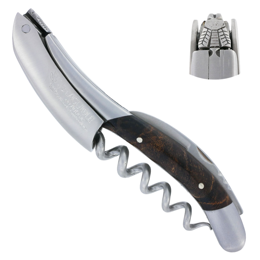 Sommelier Laguiole en Aubrac Cep de Vigne Mouche Prestige Ressort Lisse personnalisable